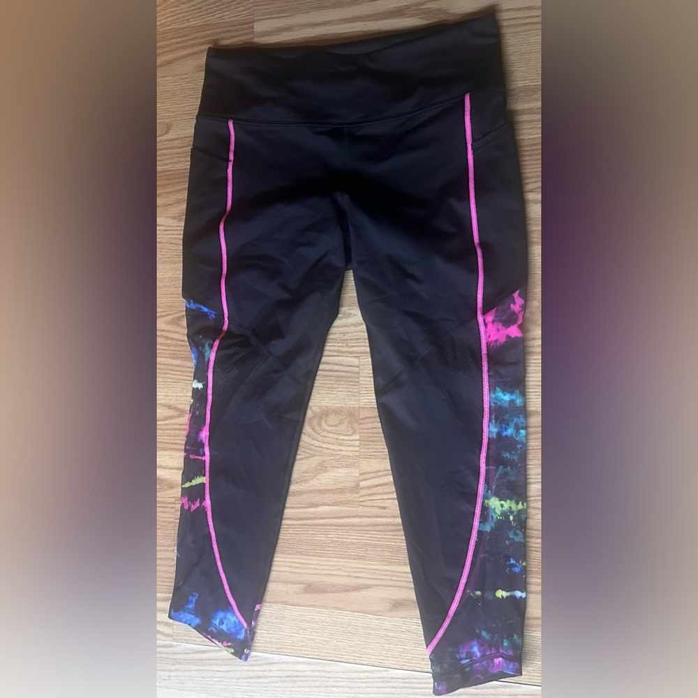 Fila Kids Leggings with Pink and Multicolor Design